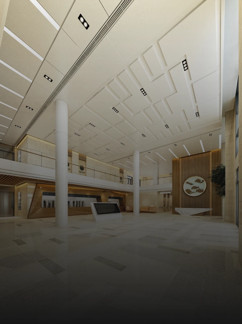 Spacious atrium with contemporary design